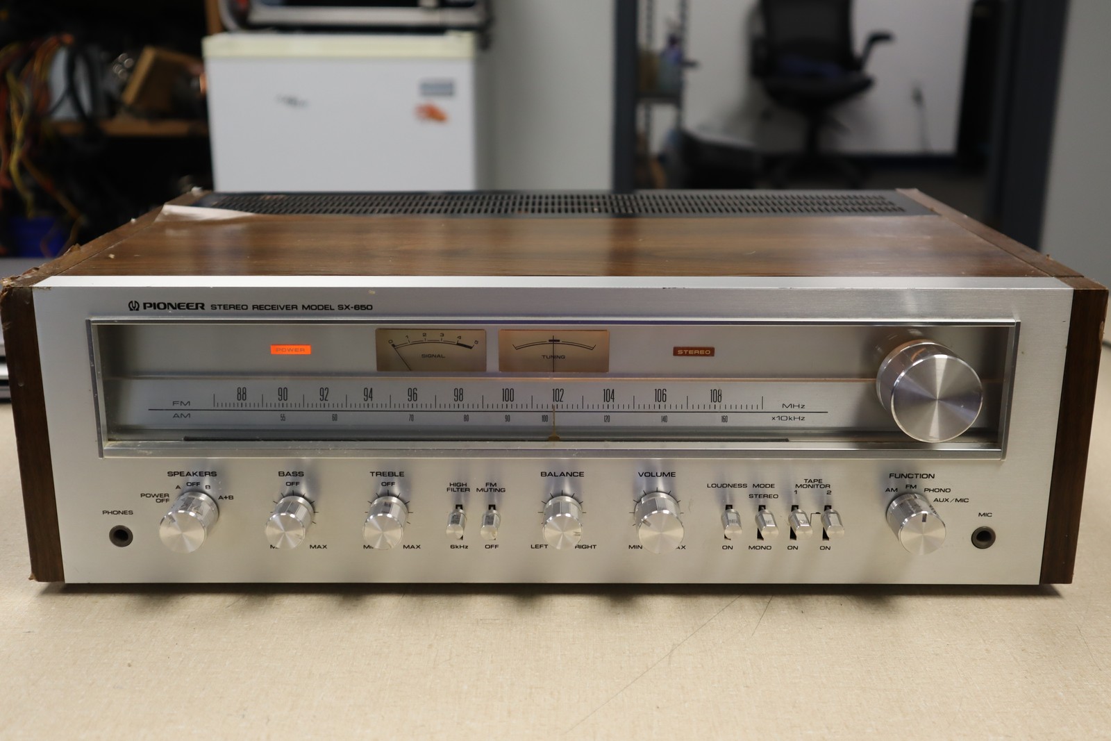 Pioneer SX-650 Stereo Receiver - Used, C Grade Condition