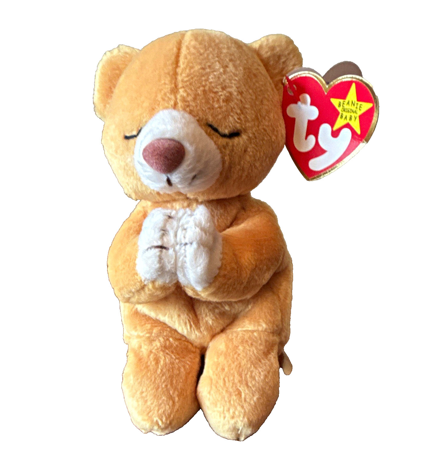 Ty Beanie Babies Hope Bear Plush Vintage 1998 Retired Original Tag Errors