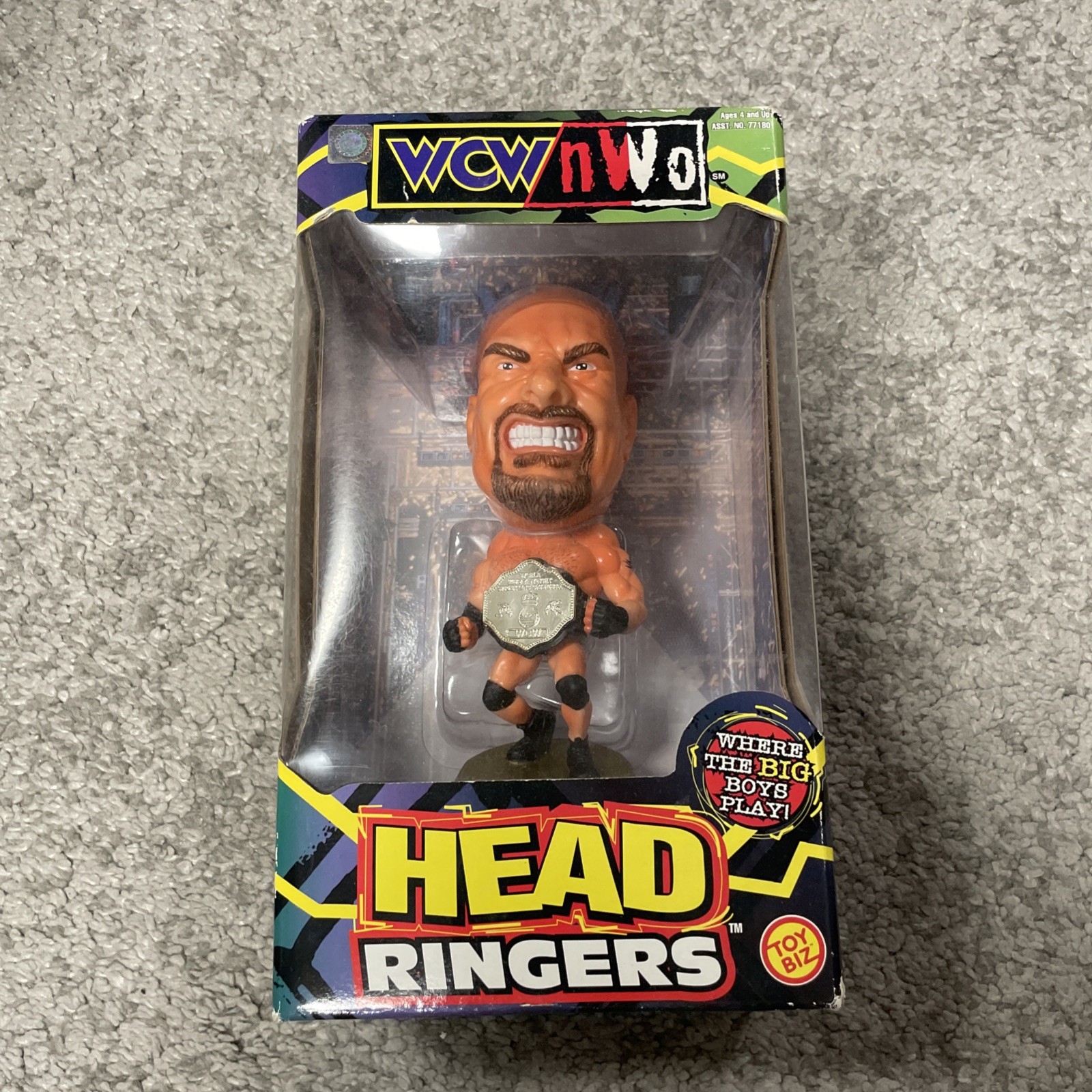Vintage 1999 TOY BIZ WWE WCW Wrestling Head Ringers 