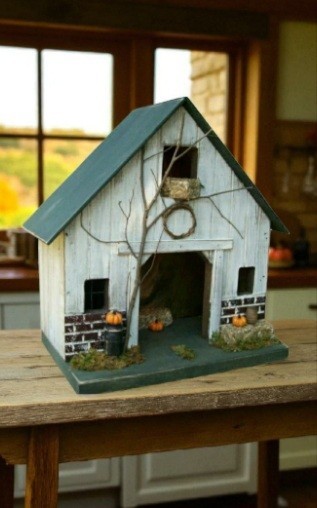 Barn, Fall Barn, Lighted House, Pumpkins, Primitive Birdhouse, Fall Decor , Fall Barn, Fall Barn, Lighted House, Pumpkins, Primitive Birdhouse, Fall Decor , Fall