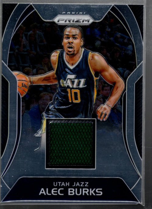 A9251- 2017-18 Panini Prizm Sensational Swatches #41 Alec Burks Jersey - NM-MT