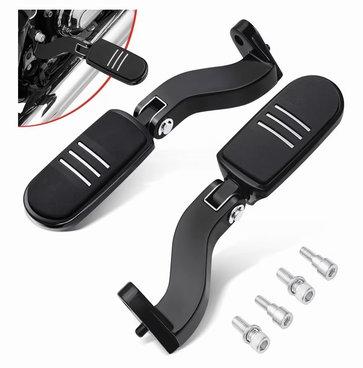 Rear Passenger Footpeg Peg Mini Mount Fit For Harley Touring Road King 1993-2025
