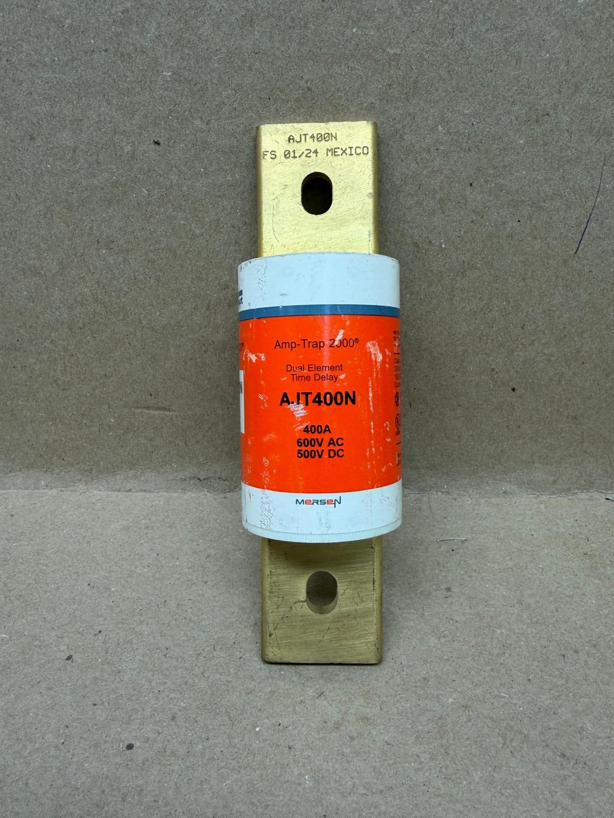 Mersen Ferraz Shawmut AJT400N 400A 600V Amp-Trap 2000 Class J Time Delay Fuse Mersen Ferraz Shawmut AJT400N 400A 600V Amp-Trap 2000 Class J Time Delay Fuse