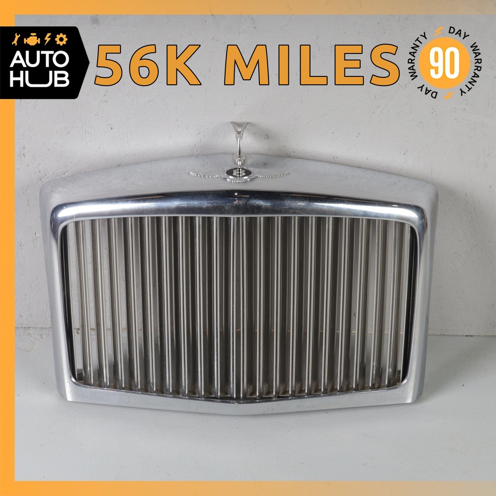 81-92 Bentley Eight Mulsanne Turbo Hood Radiator Grille Grill OEM 56k 81-92 Bentley Eight Mulsanne Turbo Hood Radiator Grille Grill OEM 56k