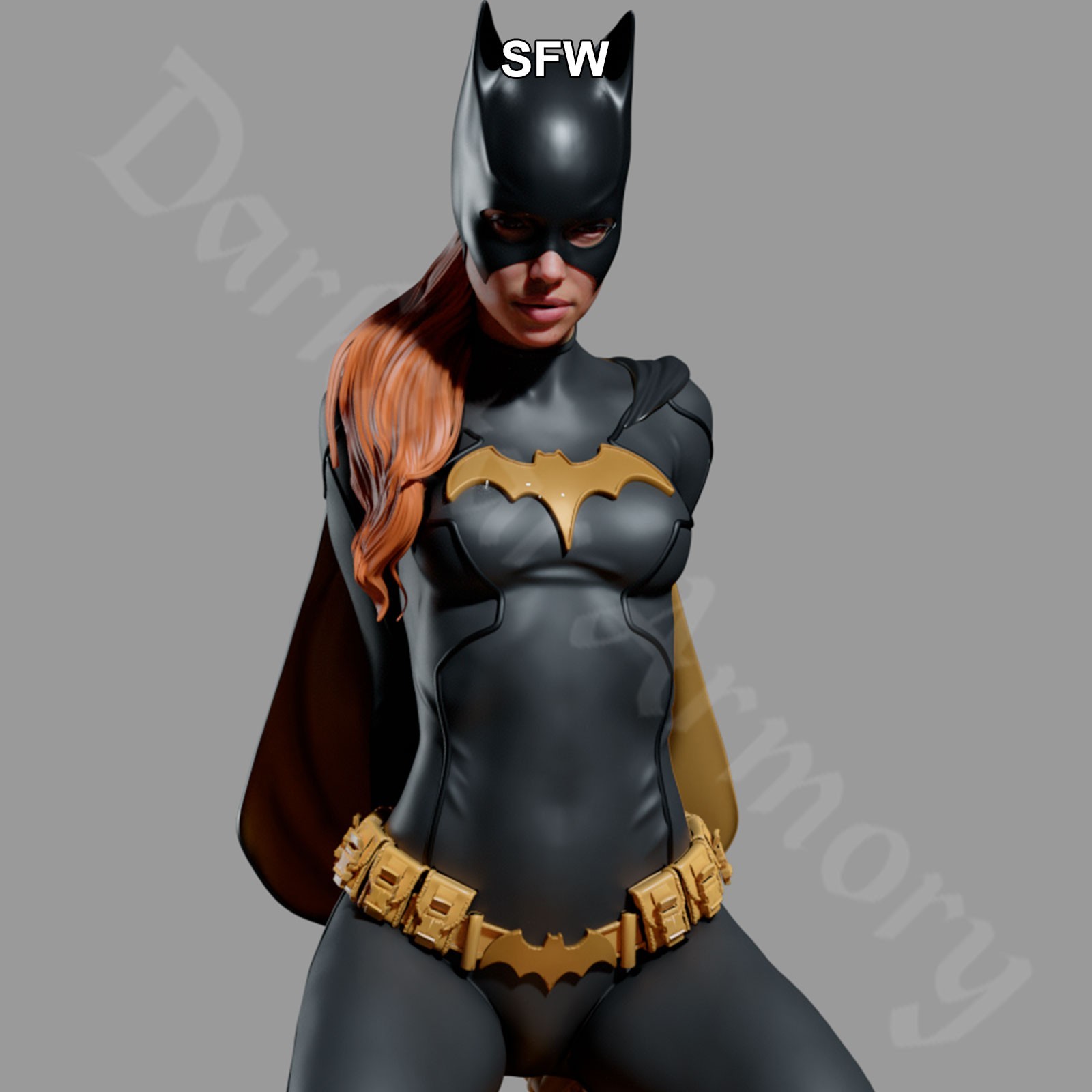 Batgirl SFW | NSFW NUDE Resin Female Figure Kit 1/6 1/12 1/18 1/24 CA 3D STUDIOS