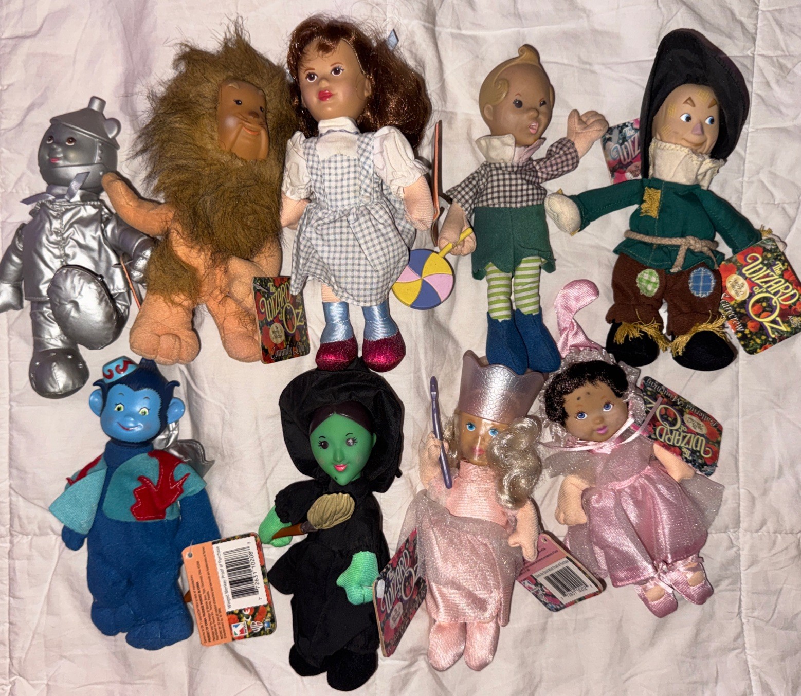 Vintage 1998 Wizard Of Oz Merry-O Collection Plush Doll Set Of 9 Tags Trevco Vintage 1998 Wizard Of Oz Merry-O Collection Plush Doll Set Of 9 Tags Trevco