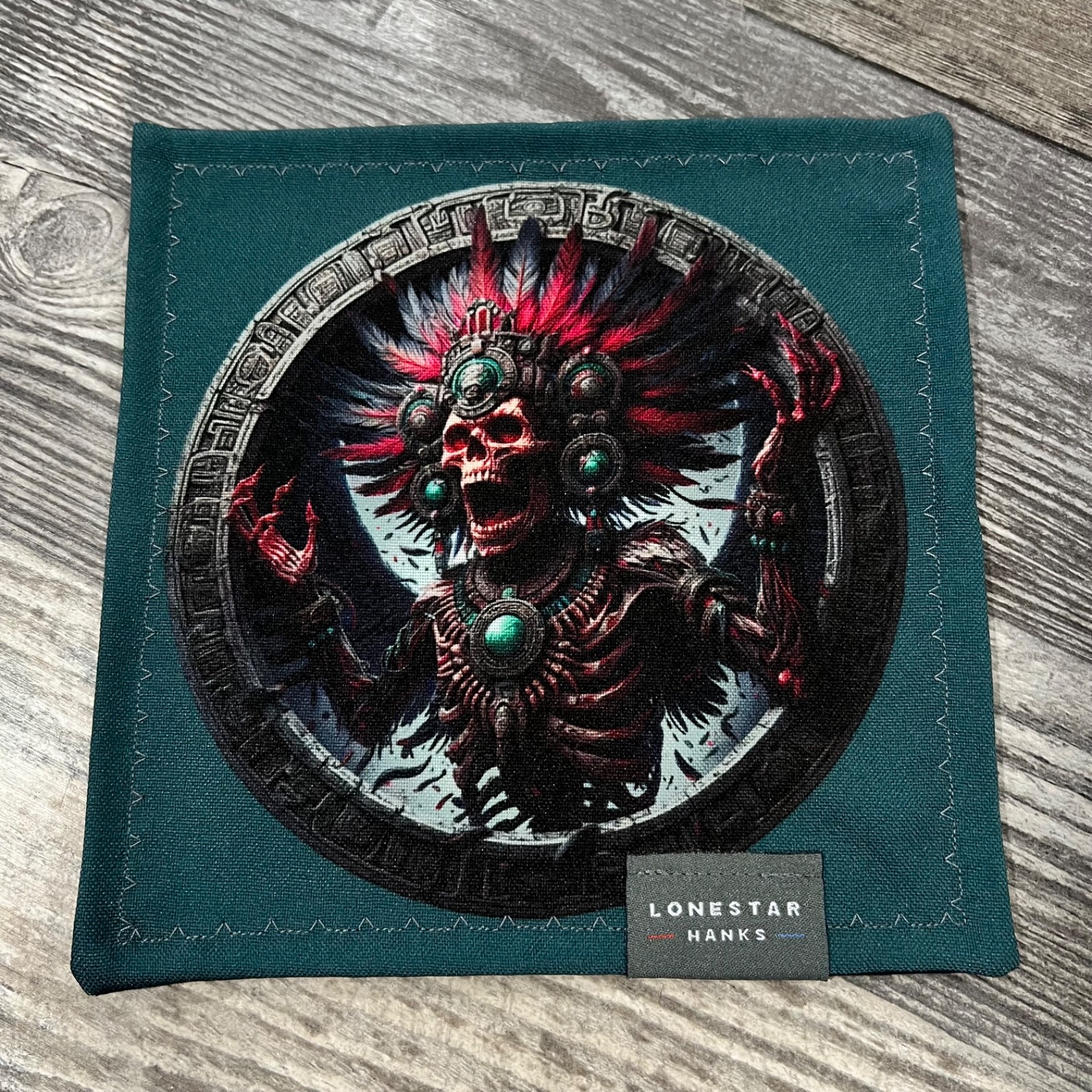 Mayan God Of Death Microfiber EDC Hank Everyday Carry Lens Cleaning Cloth