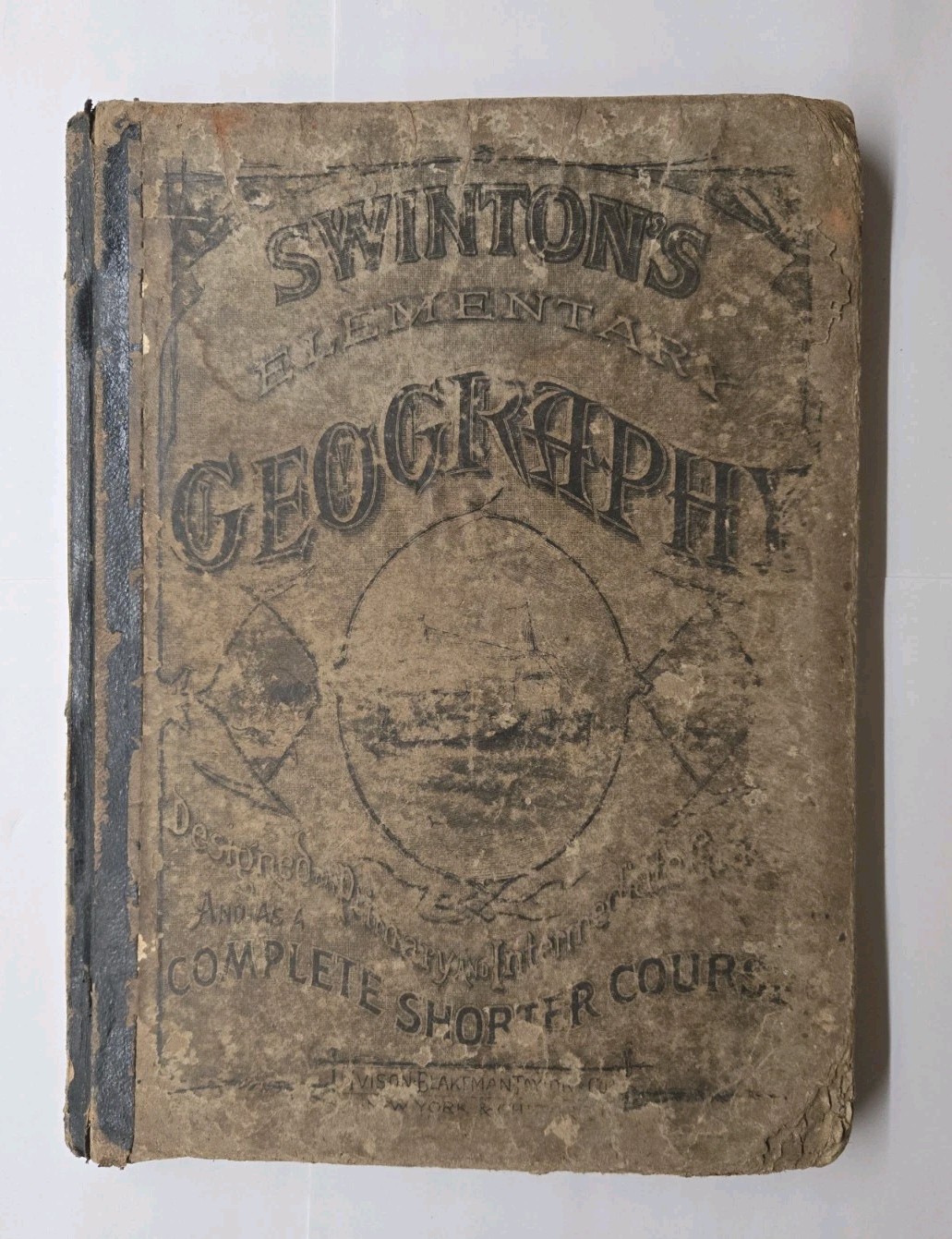 Swinton\'s Elementary Course in Geography 1875 Antique Geography Book Swinton\'s Elementary Course in Geography 1875 Antique Geography Book