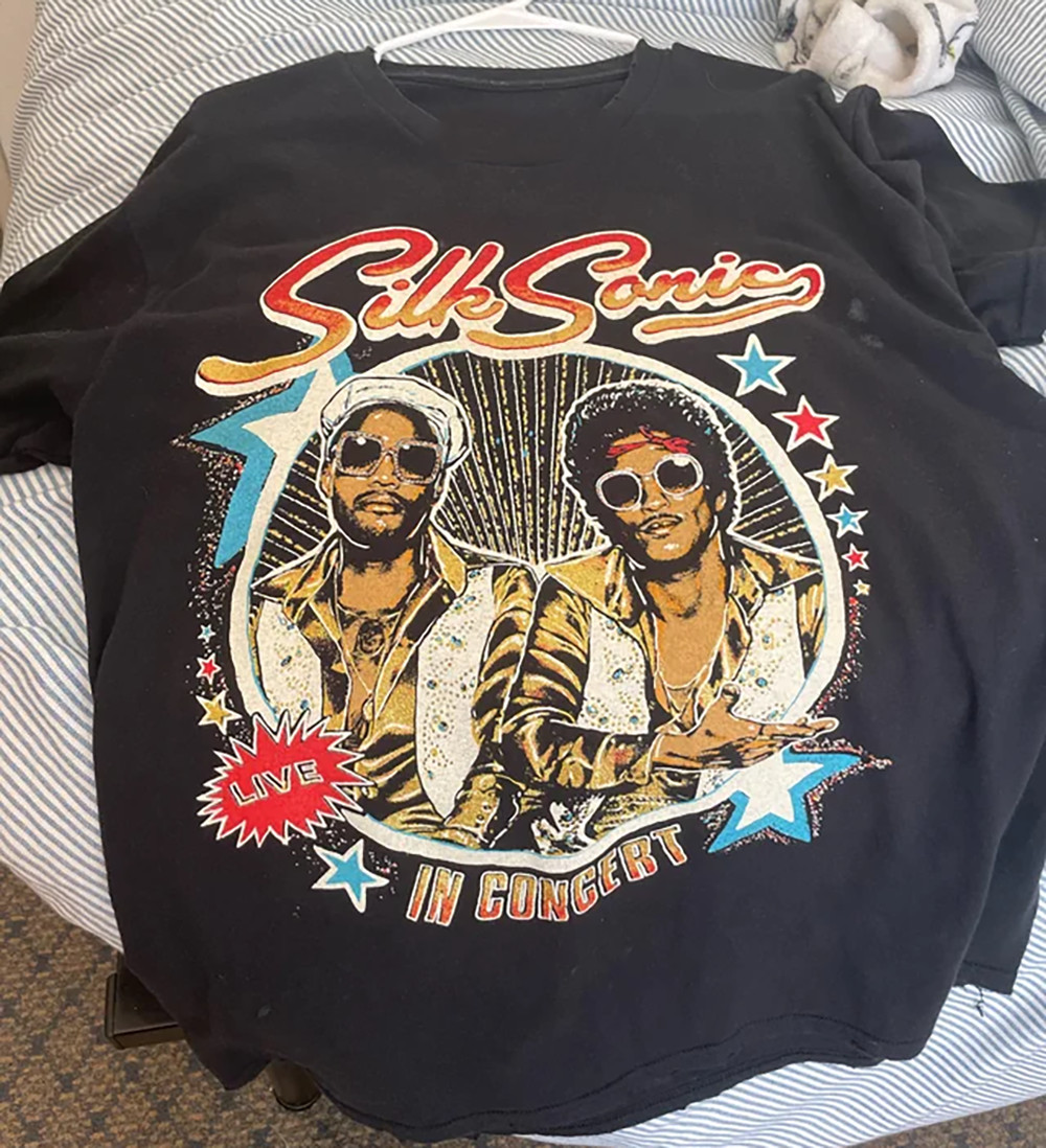 Silk Sonic Concert Tour Gift For Fan Full Size S to 5XL T-shirt