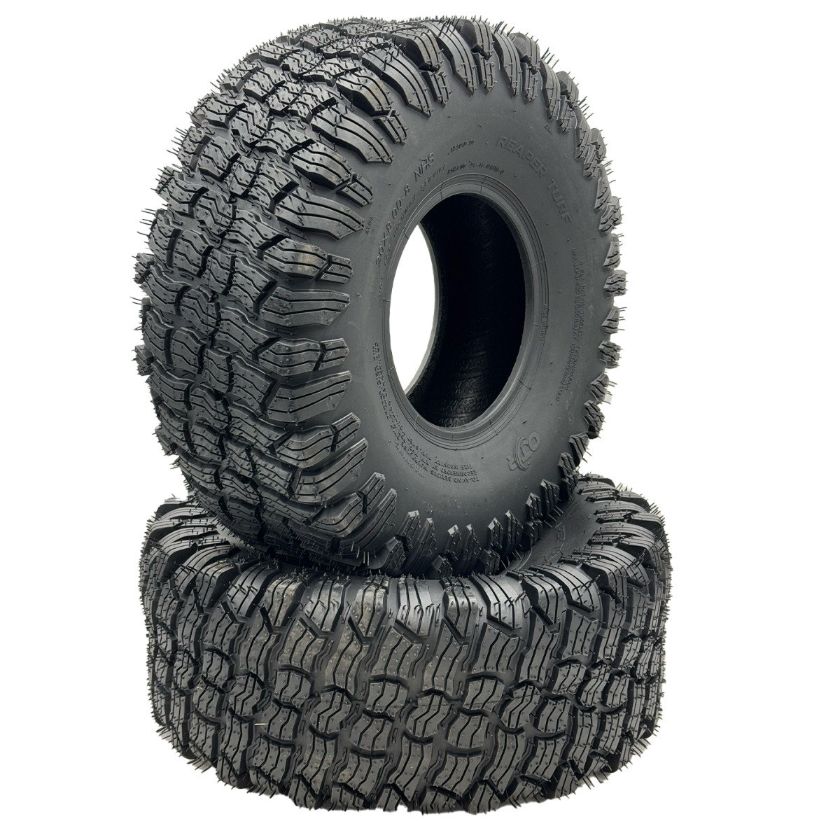 Set of 2 - 20x8.00-8 4-Ply Reaper Turf Tire Set of 2 - 20x8.00-8 4-Ply Reaper Turf Tire
