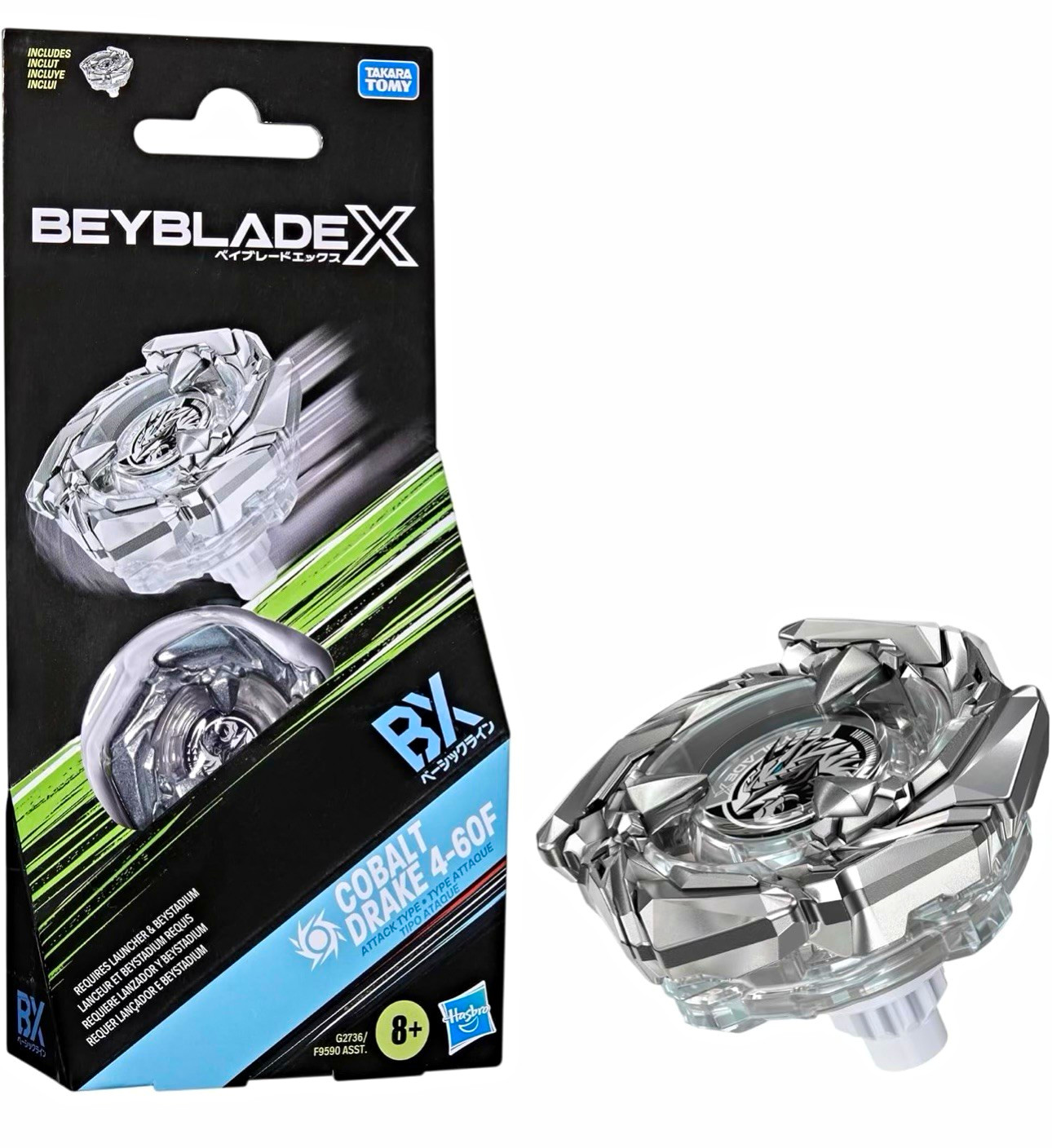 TAKARA TOMY Beyblade X Cobalt Drake 4-60F BX Attack Type USA same day ship out