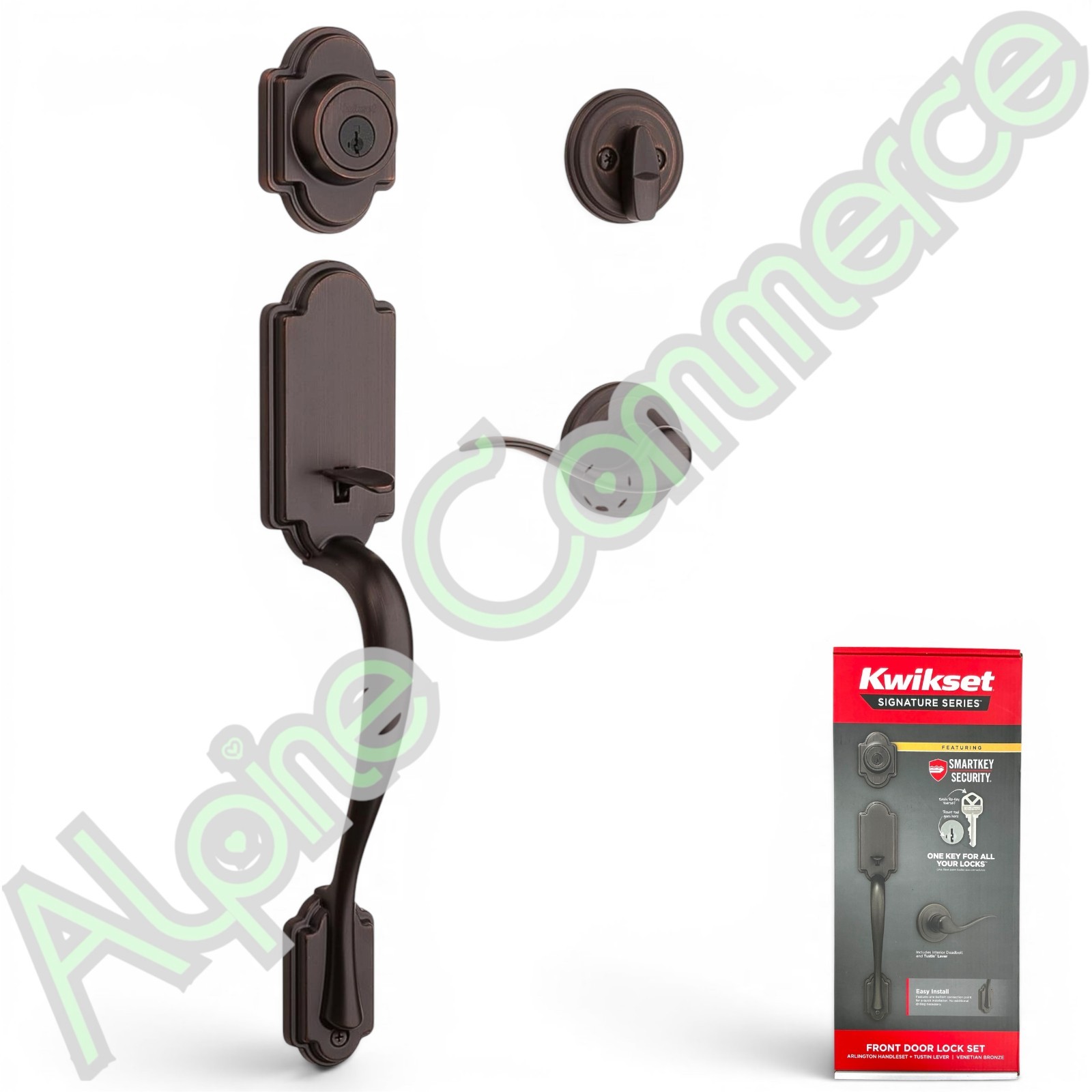 *1-Set* Kwikset Arlington SmartKey Security Deadbolt Venetian Bronze 98001-430 *1-Set* Kwikset Arlington SmartKey Security Deadbolt Venetian Bronze 98001-430