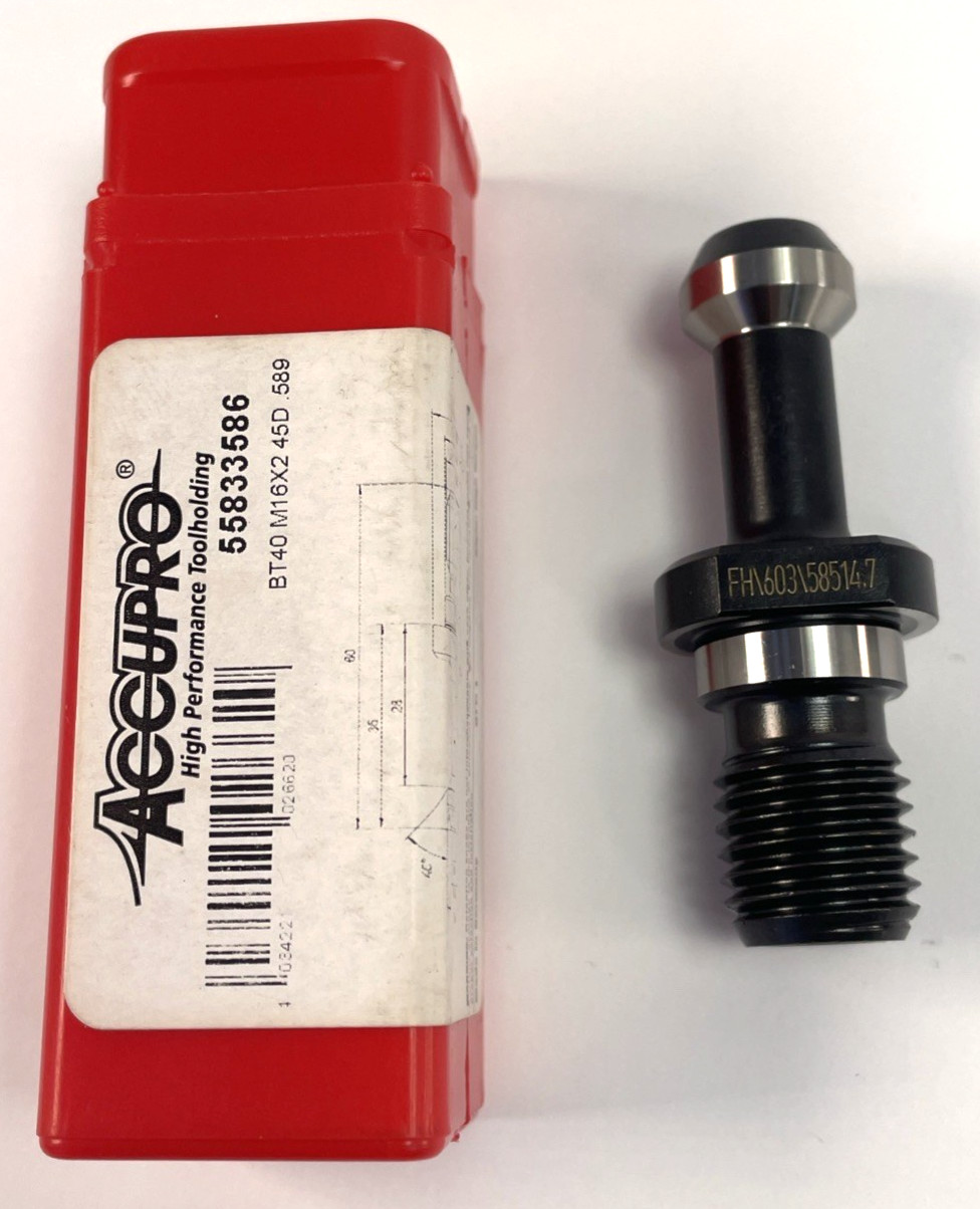 ACCUPRO 55833586 M16X2 Style C BT40 High Torque Retention Knob 45D .589 ACCUPRO 55833586 M16X2 Style C BT40 High Torque Retention Knob 45D .589