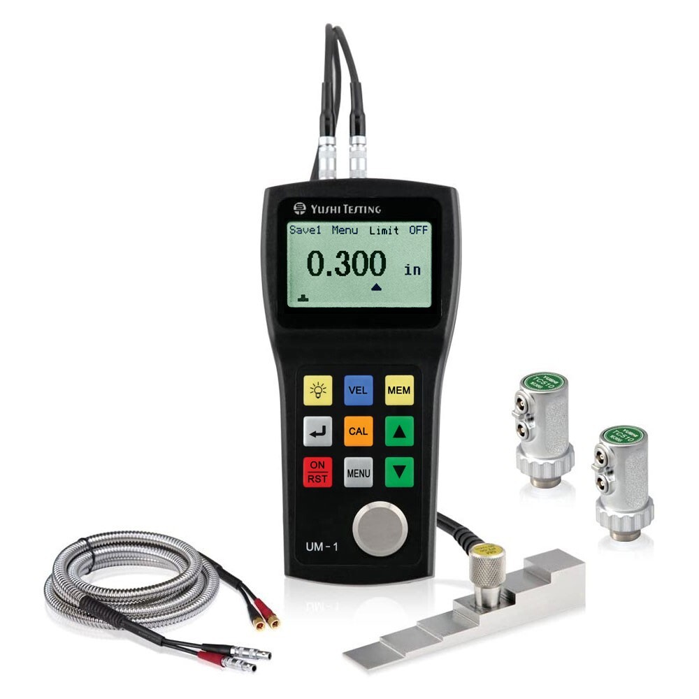 YUSHI UM-1 Portable Ultrasonic Thickness Gauge Pipe Wall Corrosion Tester Meter YUSHI UM-1 Portable Ultrasonic Thickness Gauge Pipe Wall Corrosion Tester Meter