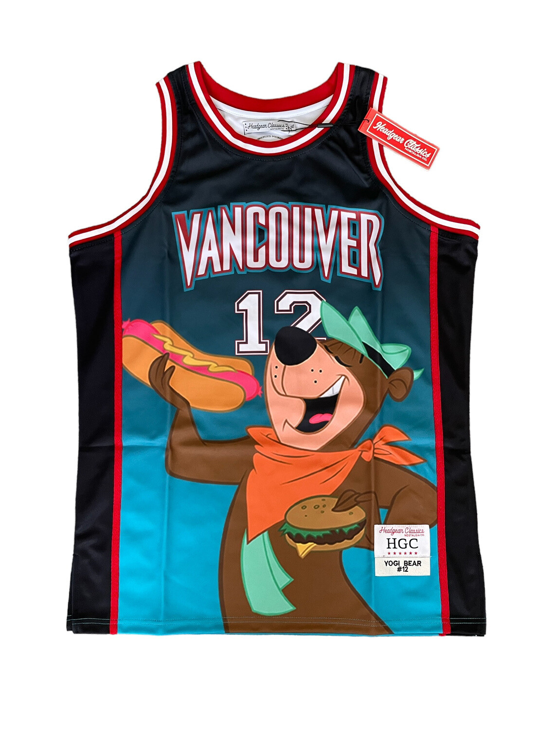 Vancouver Yogi Bear Teal Headgear Classics Nostalgia Jersey Men’s Size XL New