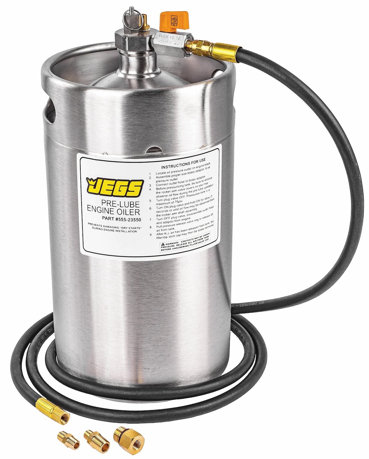 JEGS Pre-Lube Engine Oiler [2-Gallon Stainless Steel Tank]