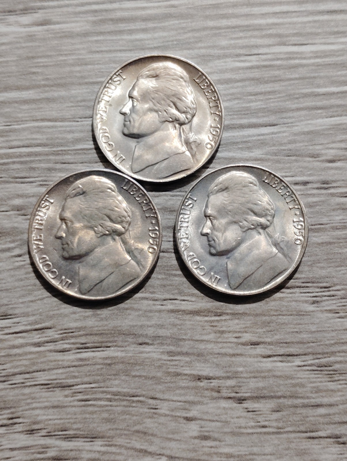 1950-D Jefferson Nickel Key Date AU To BU (1 coin)