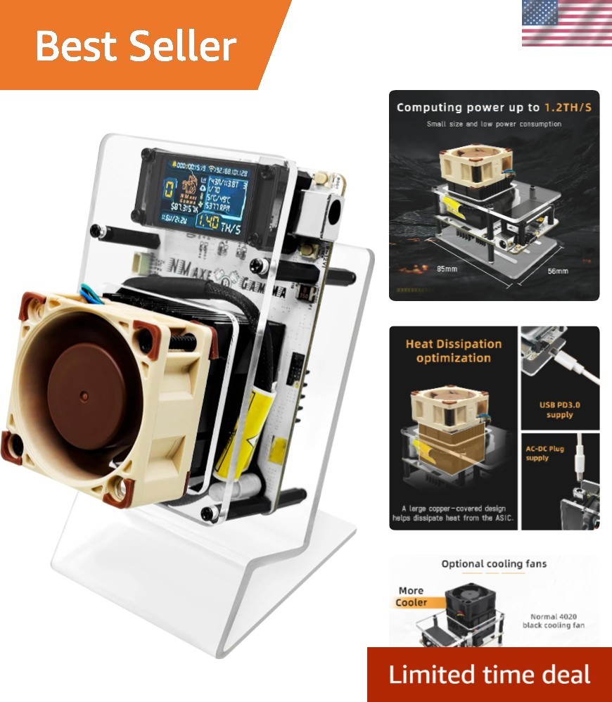 Wireless Heltec Gamma Bitcoin Miner 1.2TH/s - Open-Source & Customizable