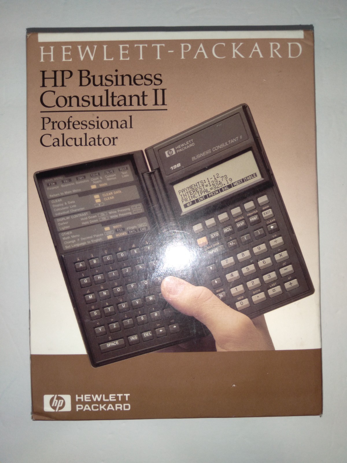 NEW - Vintage Hewlett-Packard HP-19B Business Consultant II Pro. Calculator NIB