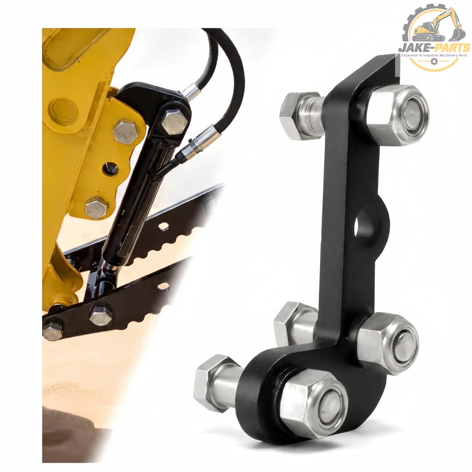 Single L-Shaped Bracket Kit forAGTMini  Excavator  3-Hole Hydraulic Clip Thumb
