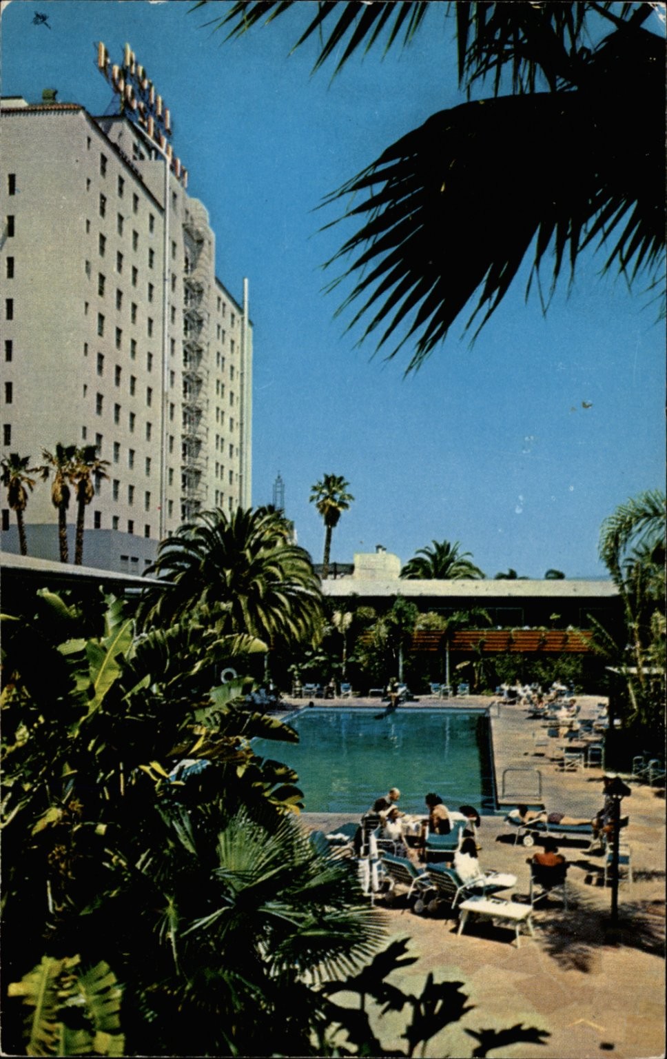 Hollywood Roosevelt Hotel Swimming Pool CA vintage postcard b113 Hollywood Roosevelt Hotel Swimming Pool CA vintage postcard b113