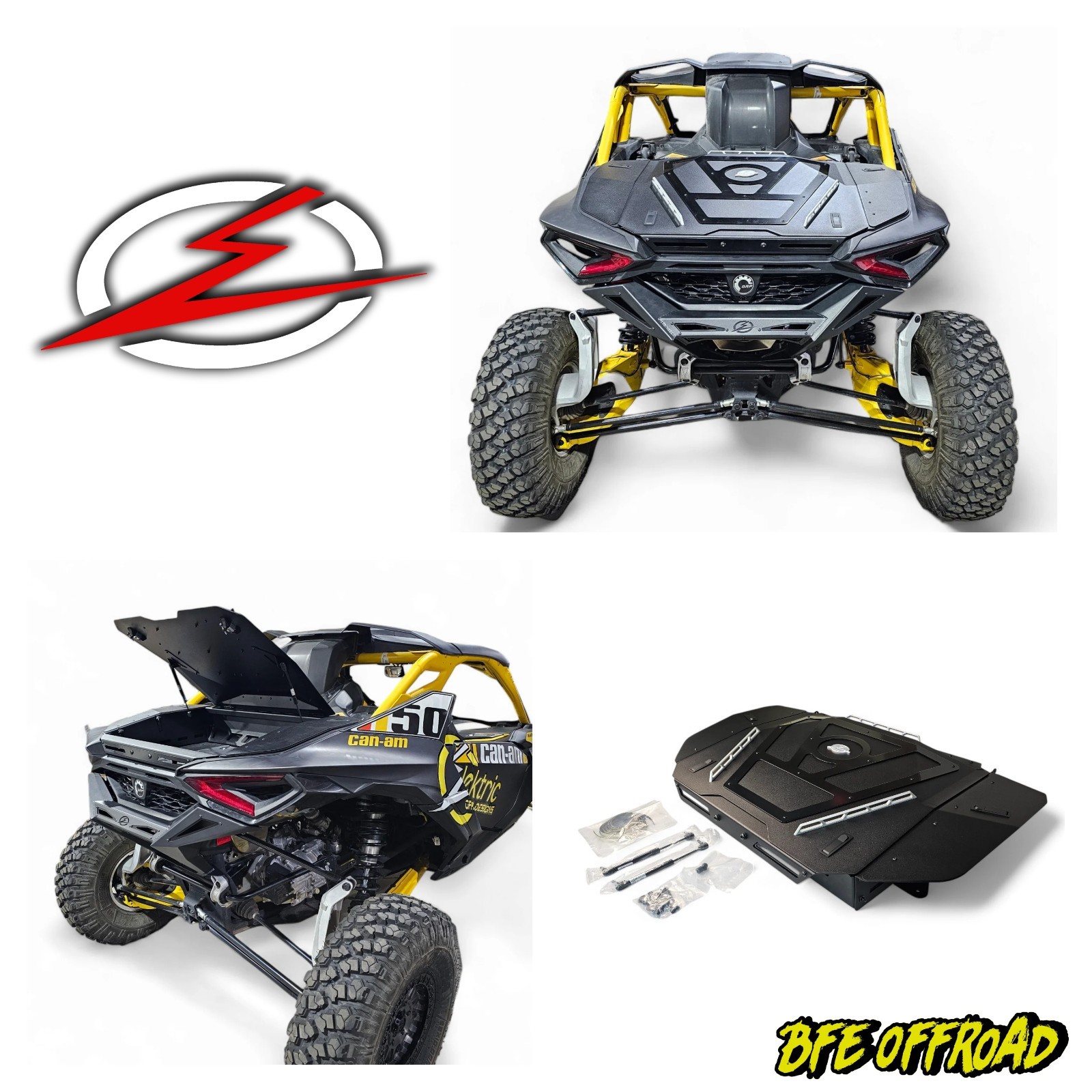 Elektric Offroad CAN AM MAVERICK R 24+ Volt Baja Aluminum Storage Box Trunk Lid Elektric Offroad CAN AM MAVERICK R 24+ Volt Baja Aluminum Storage Box Trunk Lid