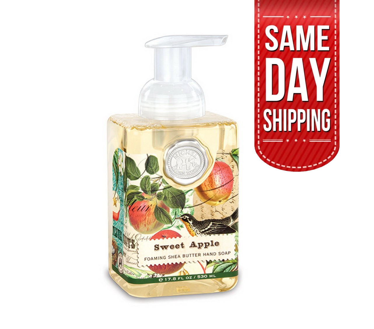 NP Michel Design Works Foaming Hand Soap, Sweet Apple, 17.8 FL OZ, 530 ML