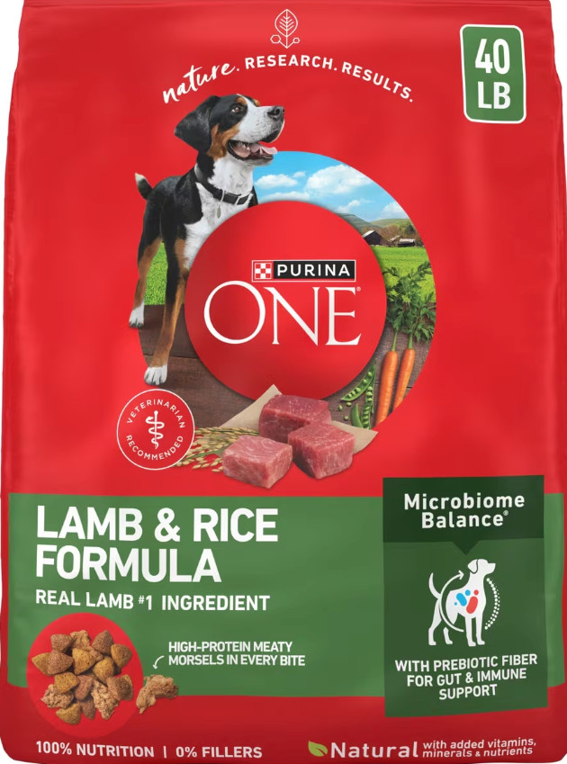 New w Purina ONE Digestive Gut Health Lamb Rice Dry Dog Food 40 lb Bag Authentic