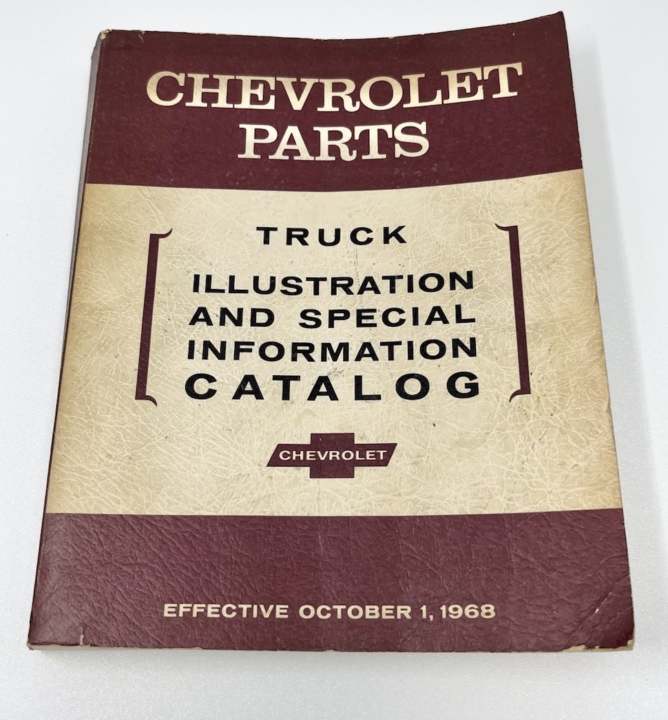 Vintage 1968 Chevrolet Chevy GM Parts Truck Catalog Reference Guide Data