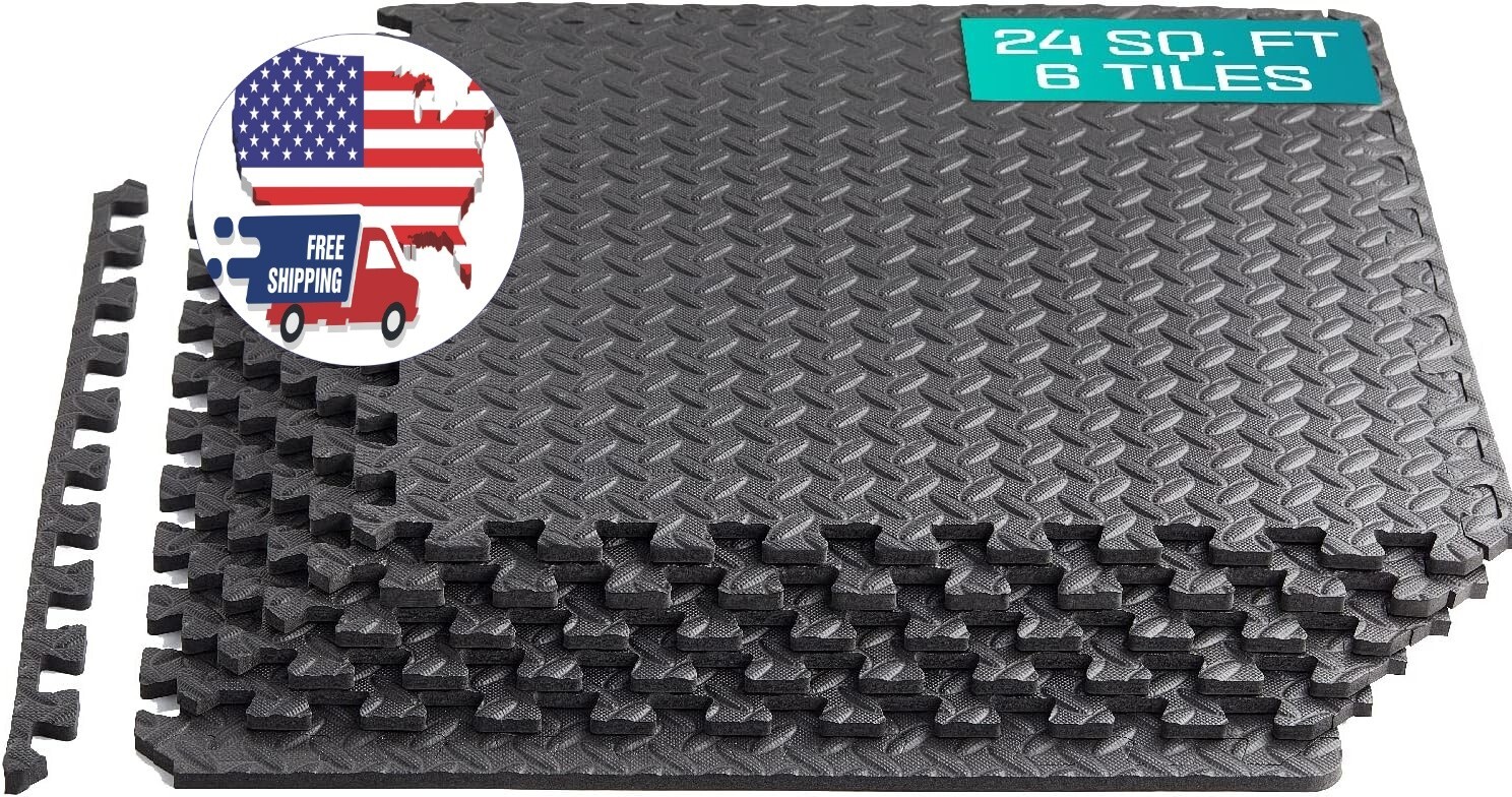 Baldosas de suelo con borde para entrenamiento, resistentes a la humedad, US NEW Baldosas de suelo con borde para entrenamiento, resistentes a la humedad, US NEW