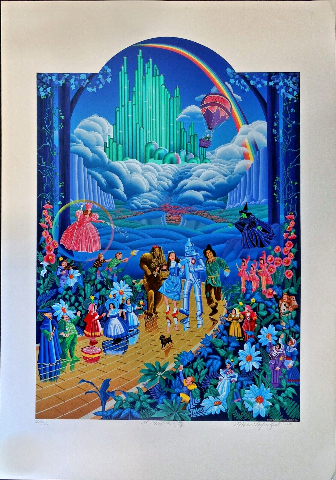 Melanie Taylor Kent: WIZARD OF OZ Serigraph Signed Limited Edition Melanie Taylor Kent: WIZARD OF OZ Serigraph Signed Limited Edition