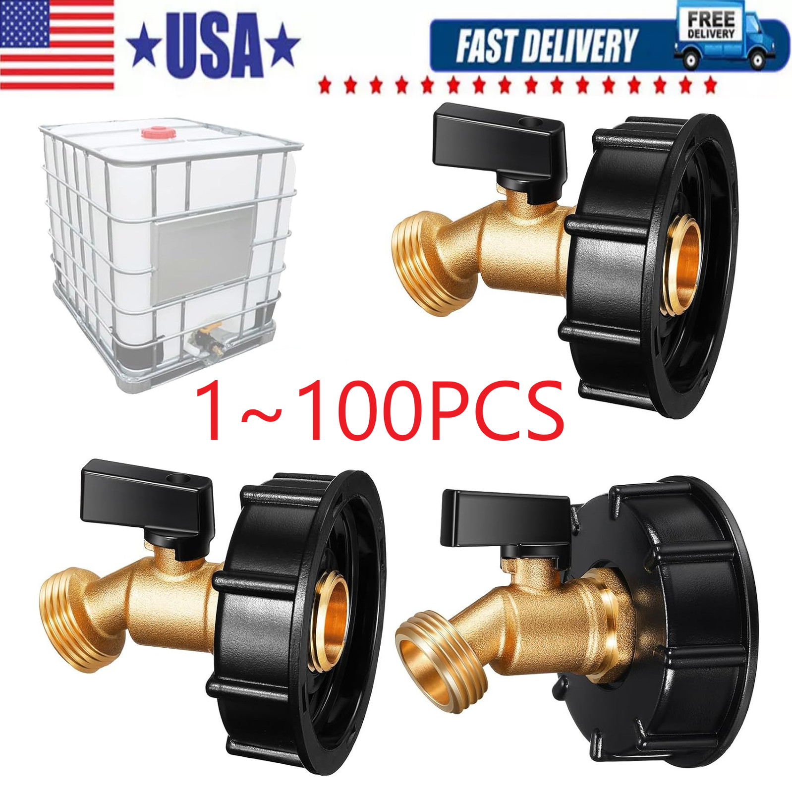 275-330 Gallon IBC Tote Water Tank Adapter 2