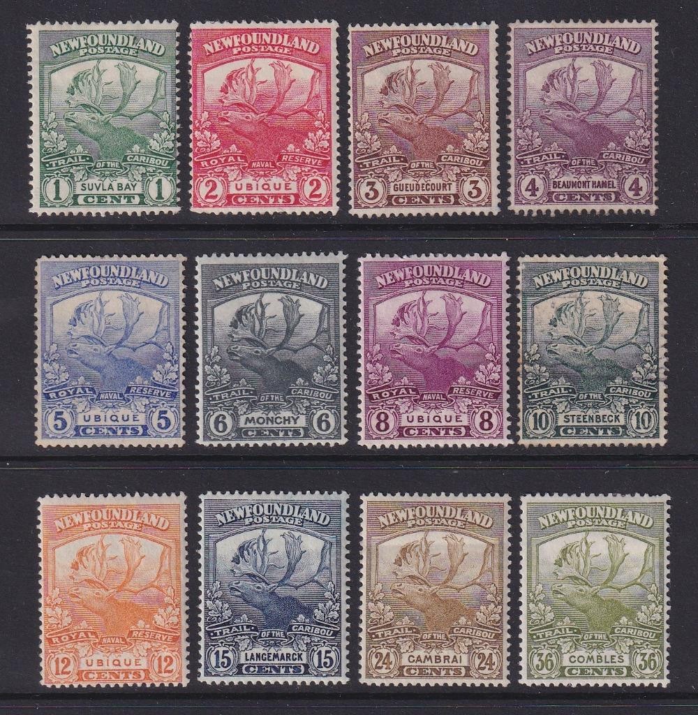 Newfoundland GV 1919 Contingent Set. Mixed Mint, 1 x Used. Cat approx £195.
