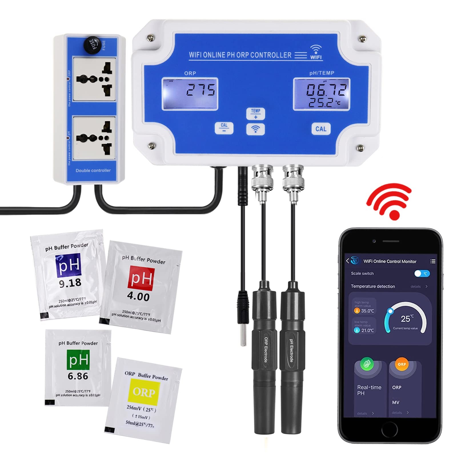 Smart pH ORP Controller Aquarium Monitor Wi-Fi 3 in 1 Nutrient System CO2 Fit