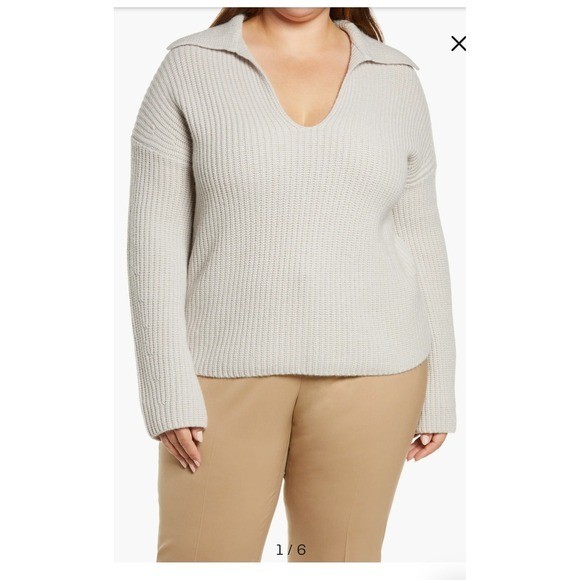 NWT XXL Vince Collared Wool & Cashmere Sweater MSRP $445