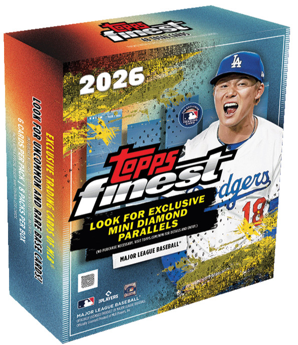 TOPPS FINEST 2026 BASEBALL MEGA BOX (48 Cards) MLB Brand New Factory Sealed
