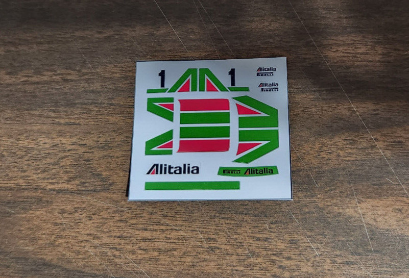 Aurora Faller AFX Alitalia Capri Stickers DIE CUT Aurora Faller AFX Alitalia Capri Stickers DIE CUT
