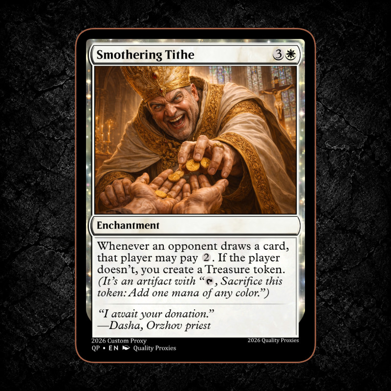 Smothering Tithe - Custom MTG Playtest card