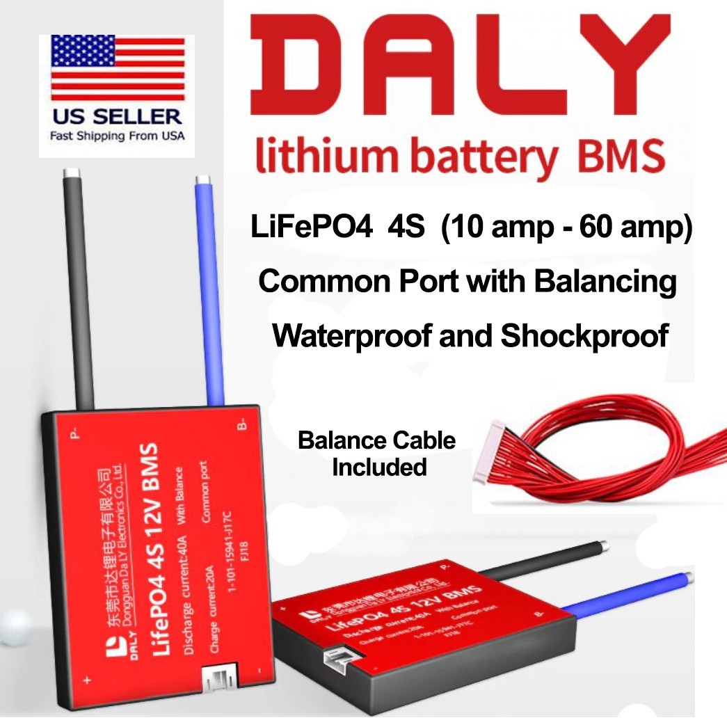 DALY BMS 4S 12V LiFePo4 Smart BMS (10-60 amp) DALY BMS 4S 12V LiFePo4 Smart BMS (10-60 amp)