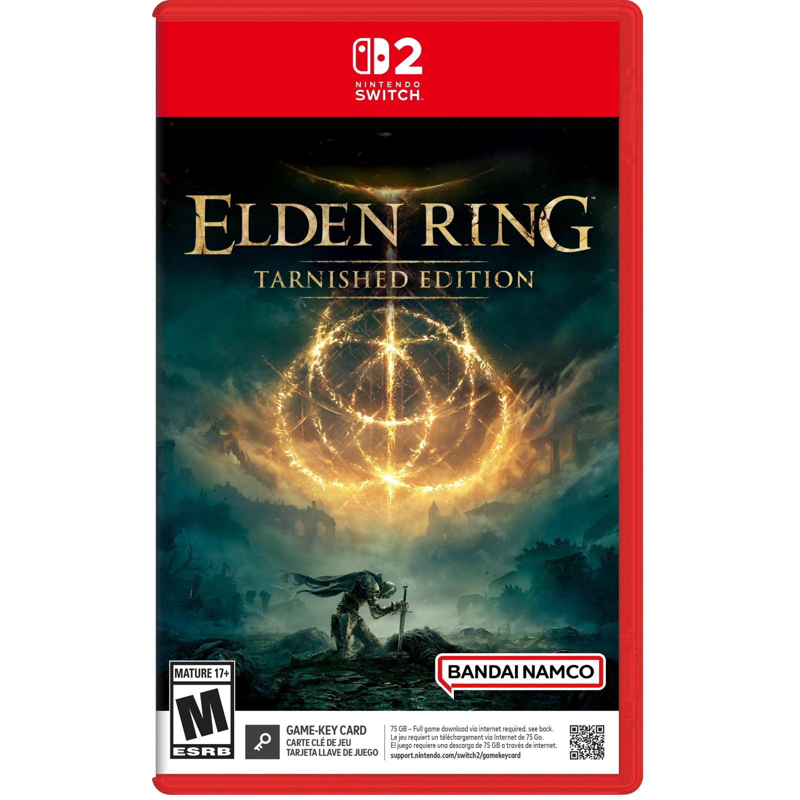 Bandai Namco Elden Ring Tarnished Edition Video Game for Nintendo Switch 2, Dark