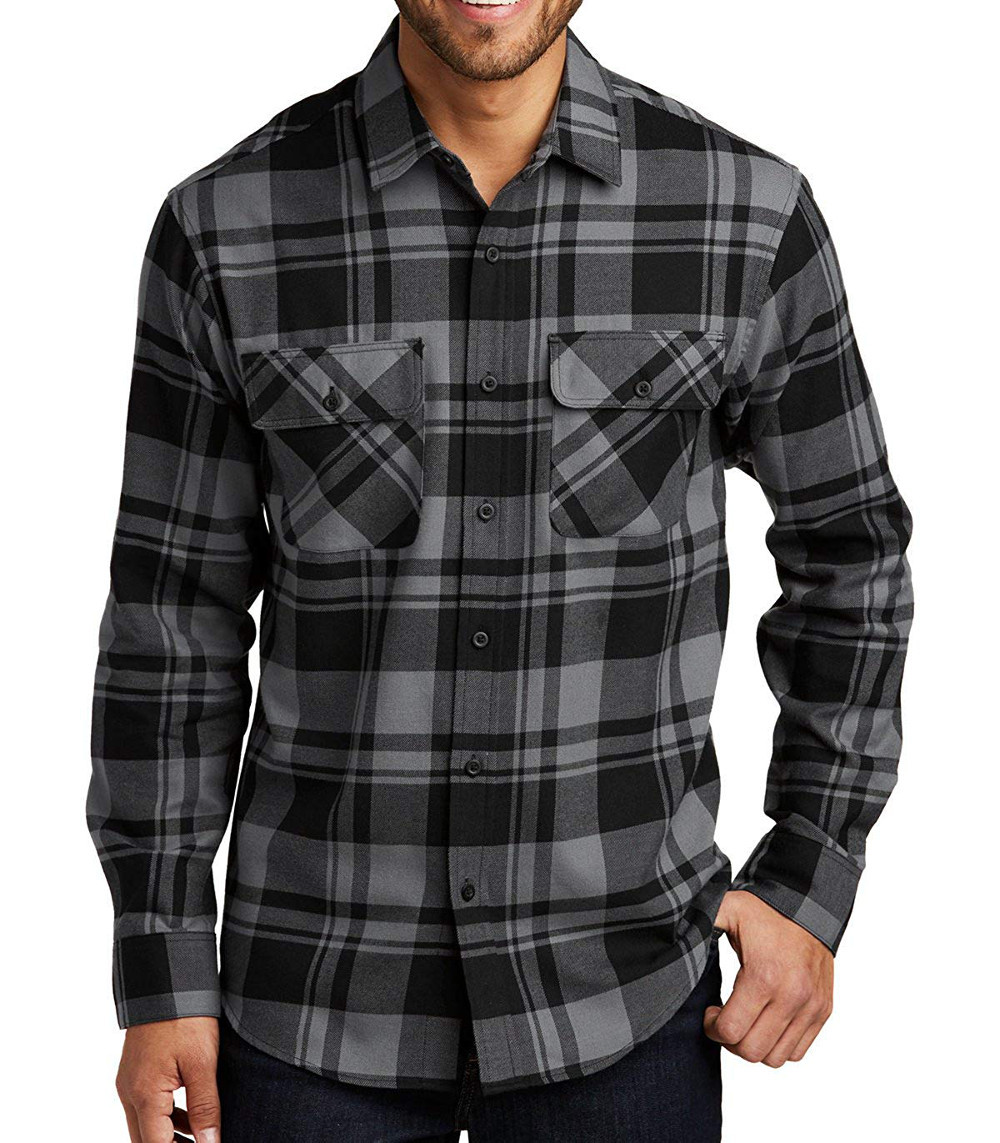 Mafoose Men's Button Down Regular Fit Long Sleeve Plaid Flannel Casual Shirt