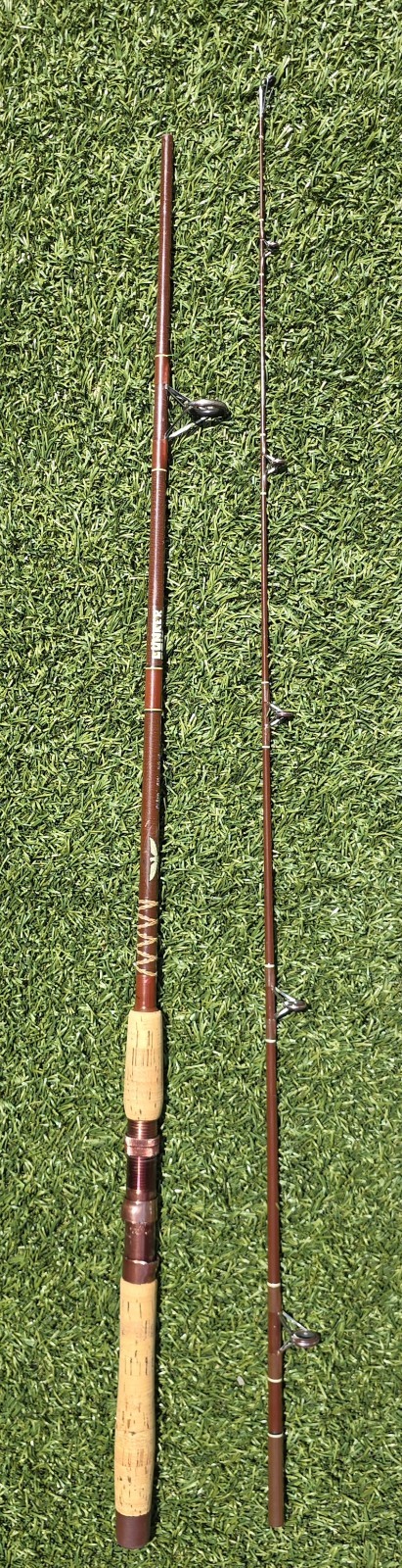 Vintage Fenwick PLS66 6ft 6in Lunker Stik Spinning Rod Two Piece