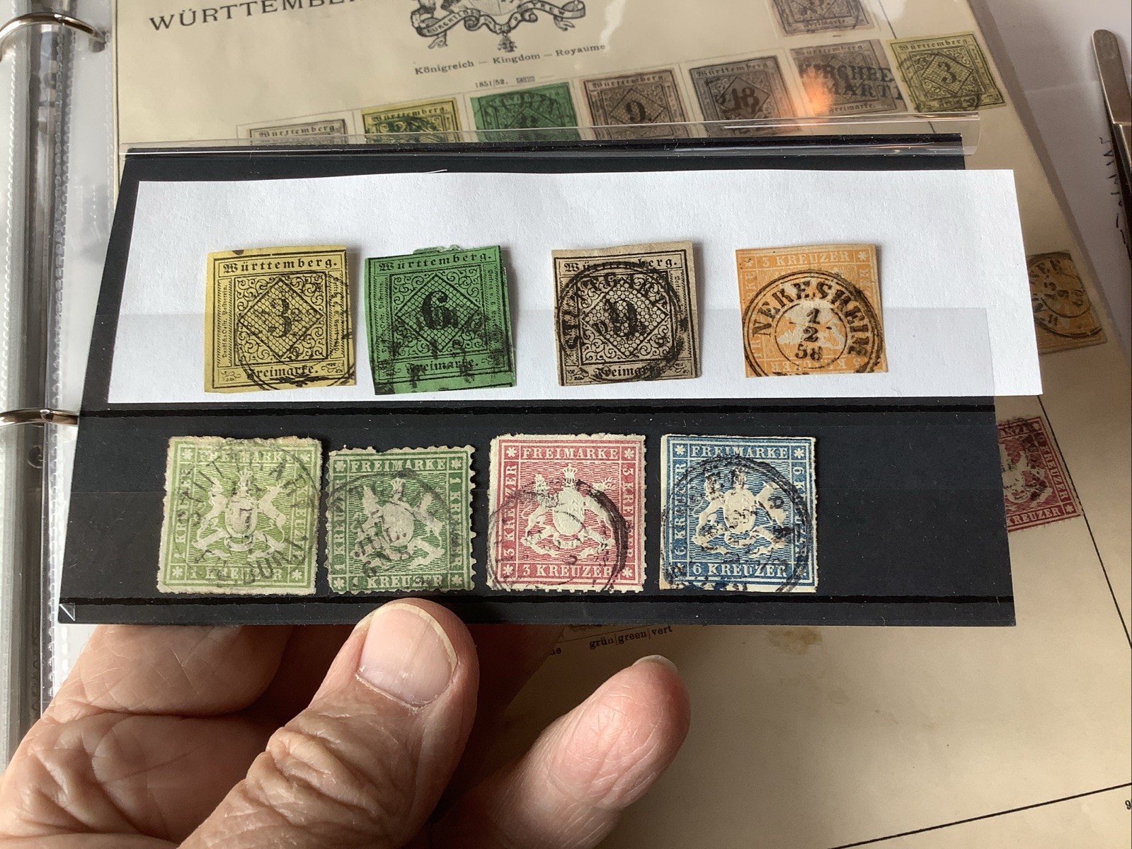 WURTEMBERG WURTTEMBERG Collection German States 1851-1868 8 Stamps WURTEMBERG WURTTEMBERG Collection German States 1851-1868 8 Stamps