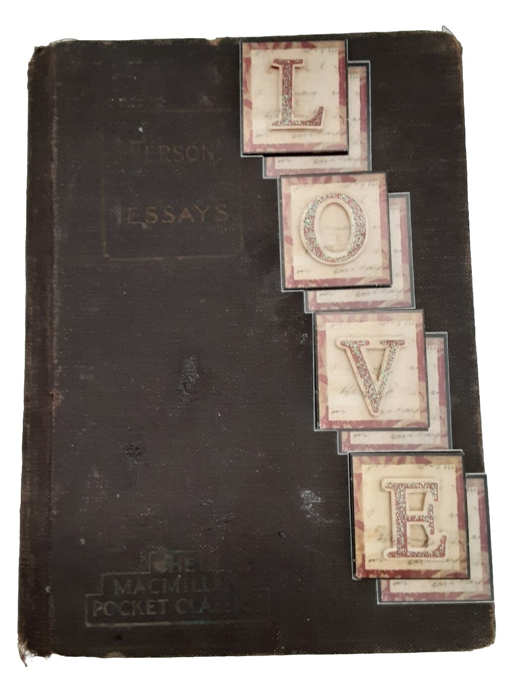 Emerson’s Essays Vtg Hardcover MacMillan Pocket Classics c. 1924 Embellished Emerson’s Essays Vtg Hardcover MacMillan Pocket Classics c. 1924 Embellished