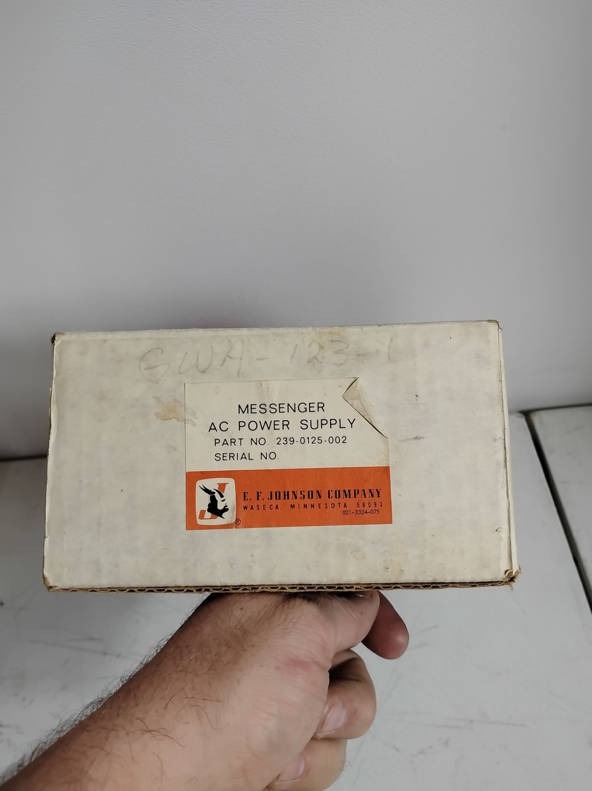 Vintage NOS E.F. Johnson Messenger AC Power Supply 239-0125-003 Open Box Vintage NOS E.F. Johnson Messenger AC Power Supply 239-0125-003 Open Box