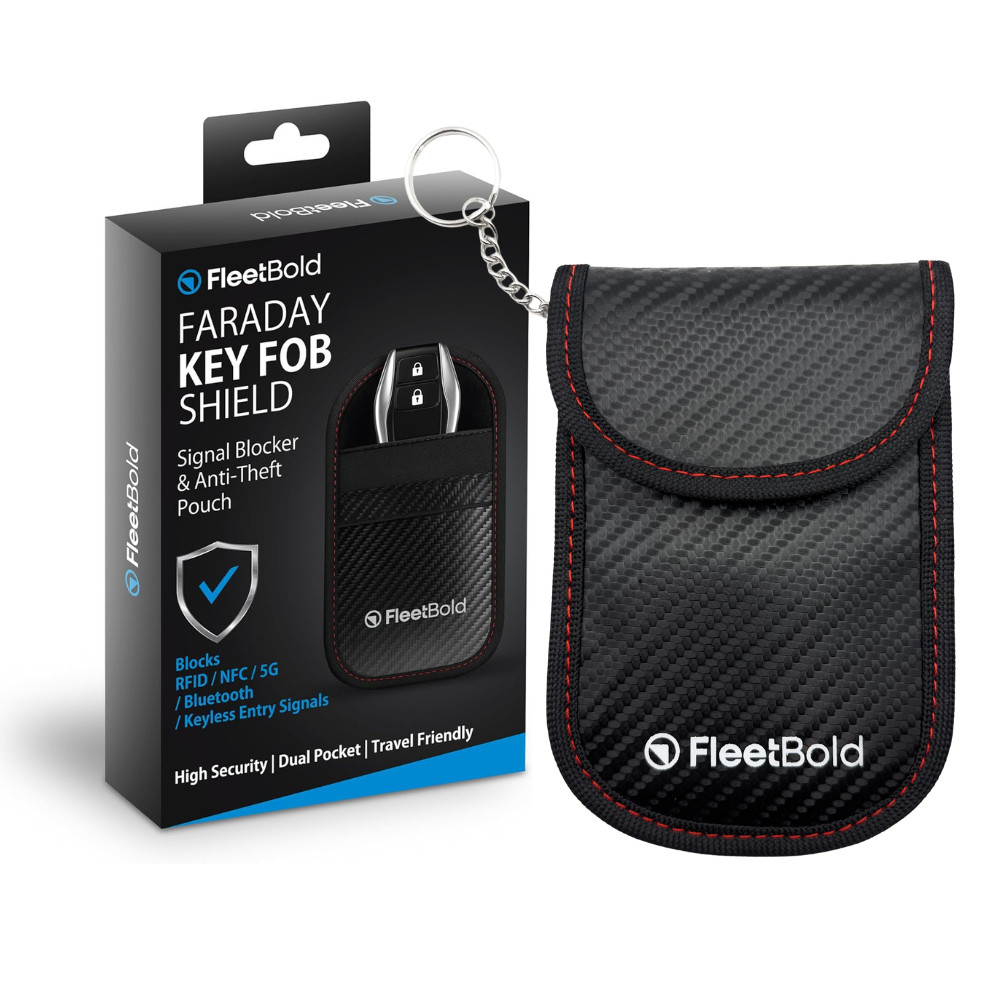 Faraday Key Fob Pouch – RFID & NFC Signal Blocking Anti-Theft Bag by FleetBold