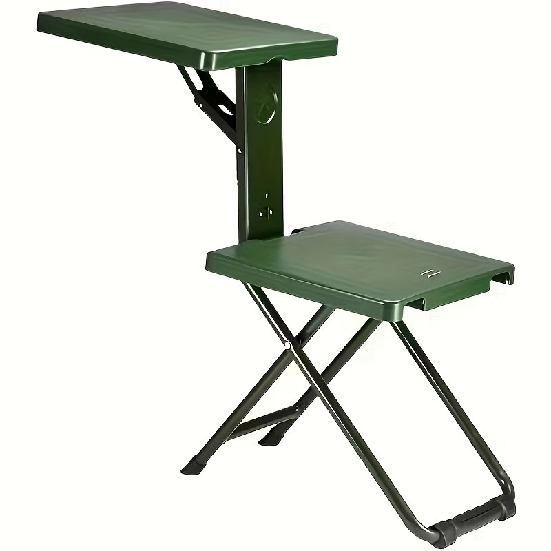 3-in-1 Vintage Iron Foldable Table and Chair Set for Outdoor