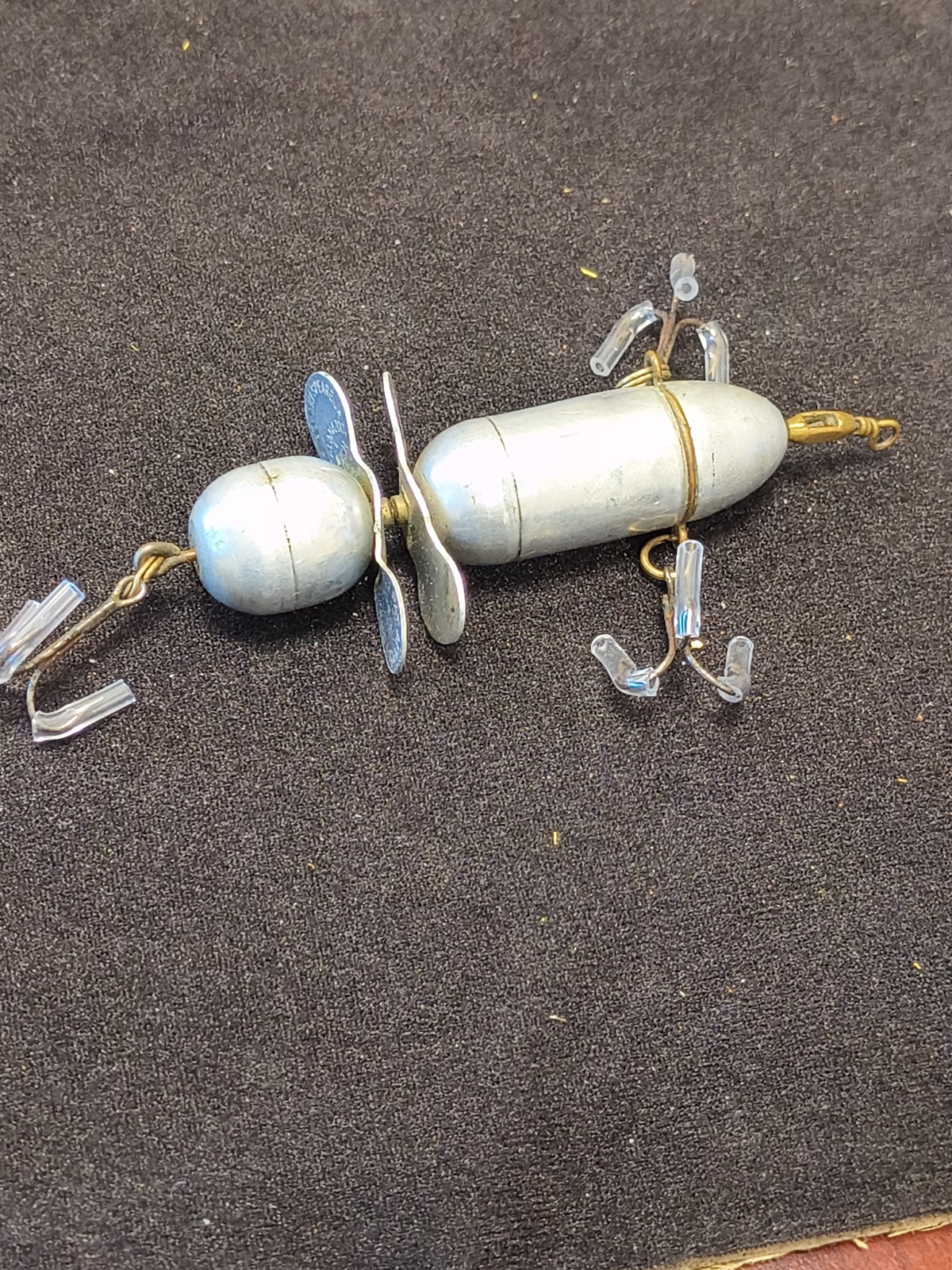 1901 Shakespeare Aluminum Revolution Spinning #3 Fishing Lure