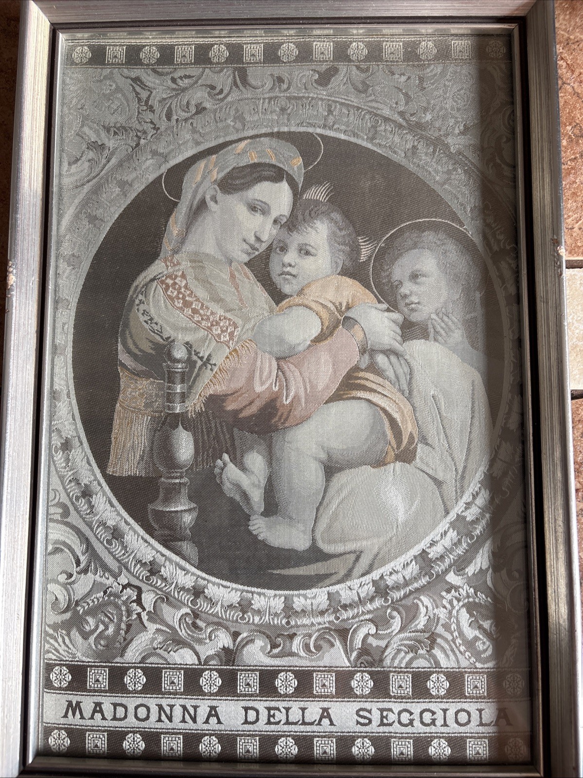 ANTIQUE NEYRET Frères STEVENGRAPH French Silk Tapestry Framed  Moiré Mat EUC