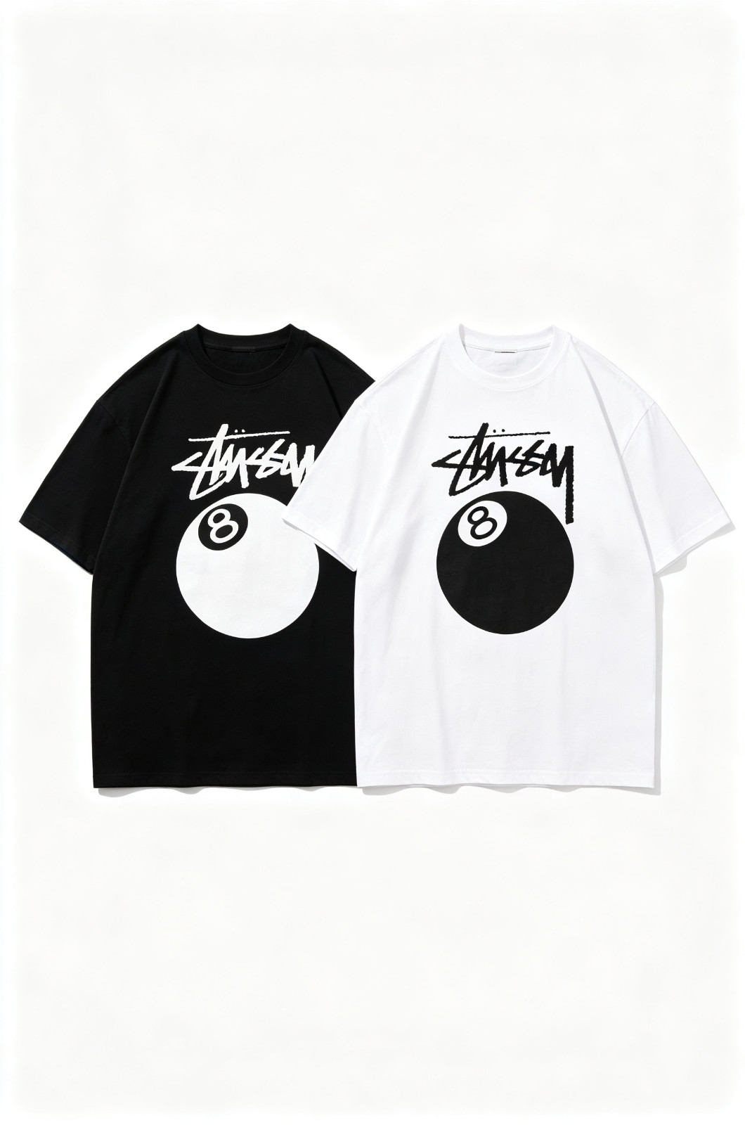 Stussy 8 Ball Pool Billiards Graphic Streetwear T-Shirt SIZE S-5XL
